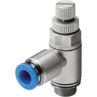 Пневмодроссель Festo GRLA-1/4-QS-6-RS-B