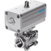 Кран с приводом Festo VZBA-21/2-GG-63-T-22-F0710-V4V4T-PP106-R-90-C